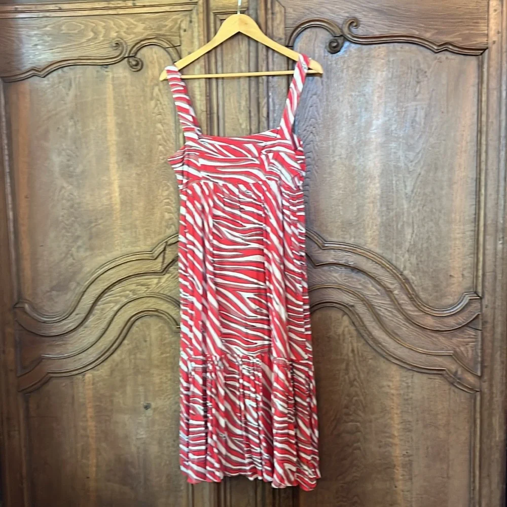 Michael Kors Soft Zebra Midi Dress